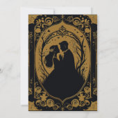 新婦エレガントのシルエット セーブザデート (裏面)