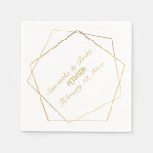 新婦エレガントのナプキ結婚ン スタンダードカクテルナプキン (正面)