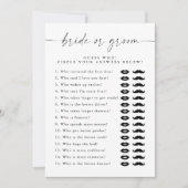 新婦エレガントのブライダルシャワーゲ結婚ーム 招待状 (正面)