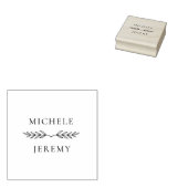 新婦エレガントの植物学結婚院 ラバースタンプ (押印)