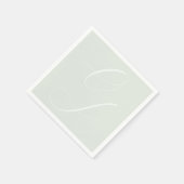 新婦エレガントイニシャルエンボス効果 スタンダードカクテルナプキン (角)