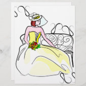 新婦エレガントスクラップブック紙 (正面/裏面)