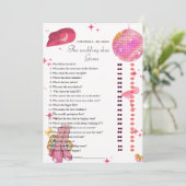 新婦エレガントブライダルシャワーゲームカード 案内状 (スタンド正面)