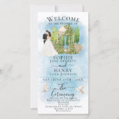 新婦エレガント&グルームガゼボラグジュアリー結婚式 プログラム (正面)