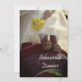 新婦オントラクターファーム結婚のリハーサルディナー 招待状 (正面)