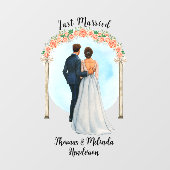 新婦カスタマイズ新郎アルターバラたった今結婚しました車 ウィンドウサイン (シート)