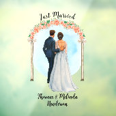 新婦カスタマイズ新郎アルターバラたった今結婚しました車 ウィンドウサイン (シート3)