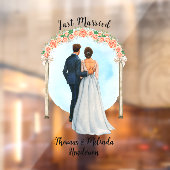 新婦カスタマイズ新郎アルターバラたった今結婚しました車 ウィンドウサイン (シート2)