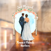 新婦カスタマイズ新郎アルターバラたった今結婚しました車 ウィンドウサイン (シート2)