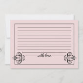 新婦カスタムカード用アドバイスカラー 招待状 (裏面)