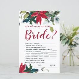 新婦クリスマスポインセチアのゲームをどれだけ知っているか