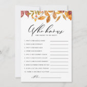 新婦ゲームを知っている最高の紅葉 ノートカード (正面)