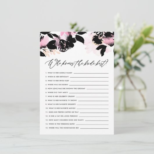 新婦ゲームを知るブラックピンク最高ののフローラ エンクロージャーカード (スタンド正面)