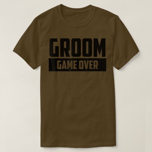 新婦ゲームオーバー婚約結婚前夜祭 Tシャツ (デザイン正面)