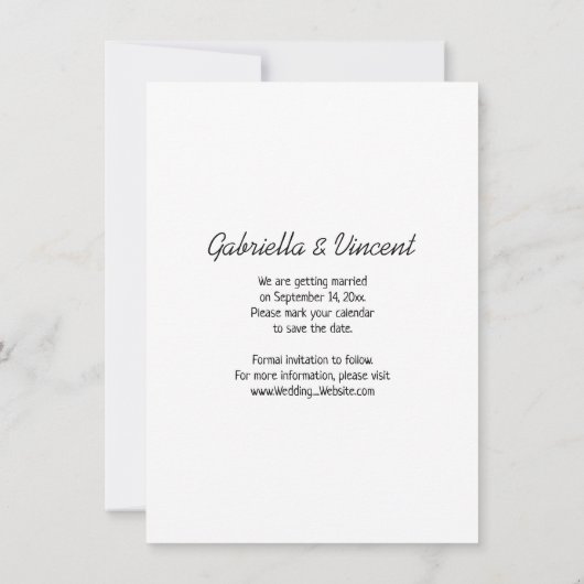 新婦トラクターカントリーファームウェディング日付を保存 招待状 (裏面)