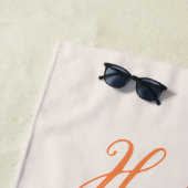 新婦ハネムーンマッチングハビーパーソナライズされたウィフィー ビーチタオル (インサイチュ)