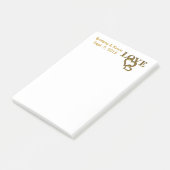 新婦パーソナライズされたと新郎のポストイットのメモ ポストイット (アングル)