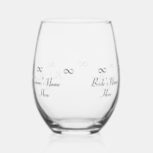 新婦パーソナライズされたの名前インフィニティシンボル