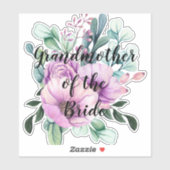 新婦パーソナライズされたの祖母 シール (シート)