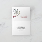 新婦パーソナライズされたの結婚サンキューカード サンキューカード