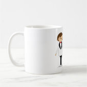 新婦パーソナライズされたマグ コーヒーマグカップ (左)