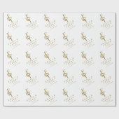 新婦パーソナライズされた名&モノグラム結婚ズ ラッピングペーパー (フラット)