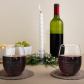 新婦パーソナライズされた結婚の花婿のミセス・ミセス・ミセスをお願い ステムなしワイングラス