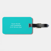 新婦パーソナライズされた結婚向けトラベル荷物タグ ラゲッジタグ (裏面横)