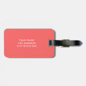 新婦パーソナライズされた結婚向けトラベル荷物タグ ラゲッジタグ (裏面横)