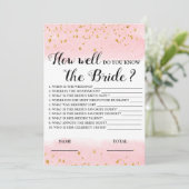 新婦ピンクブライダルゲーム 招待状 (スタンド正面)