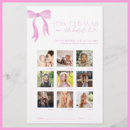 新婦ピンクボウブライダルシャワーのゲーム