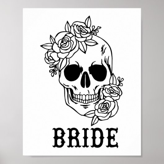 新婦フローラスカルハロウィン結婚ズバロ ポスター (正面)