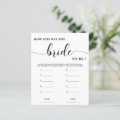 新婦ブライダルシャワーゲームシンプルは何歳だった (スタンド正面)