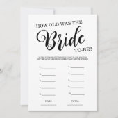 新婦ブライダルシャワー戦 招待状 (正面)