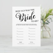 新婦ブライダルシャワー戦 招待状 (スタンド正面)