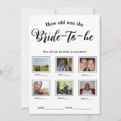 新婦ブライダルシャワー戦 招待状 (正面)