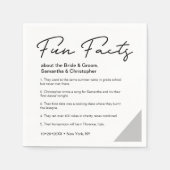 新婦ミニマルのおもしろいに関する結婚事実 スタンダードカクテルナプキン (正面)