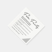 新婦ミニマルのおもしろいに関する結婚事実 スタンダードカクテルナプキン (角)