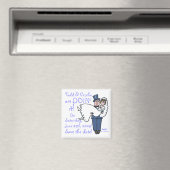 新婦ユニークおもしろいの運新婦が日付を保存 マグネット (インサイチュ (食洗機))