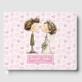 新婦予測できなのゲパーソナライズされたストブック ゲストブック (正面)