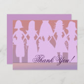 新婦付添人ありがとう サンキューカード (正面/裏面)