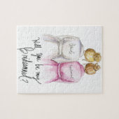 新婦付添人か。 パズルのブロンドのパンの花嫁Dk Blのパンの女中 ジグソーパズル (横)