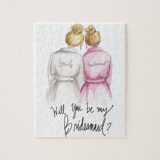 新婦付添人か。 パズルのブロンドのパンの花嫁Dk Blのパンの女中 ジグソーパズル (縦)