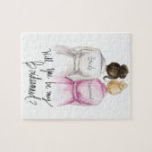 新婦付添人か。 パズルの暗いBrのパンの花嫁のブロンドのパンBm ジグソーパズル (横)