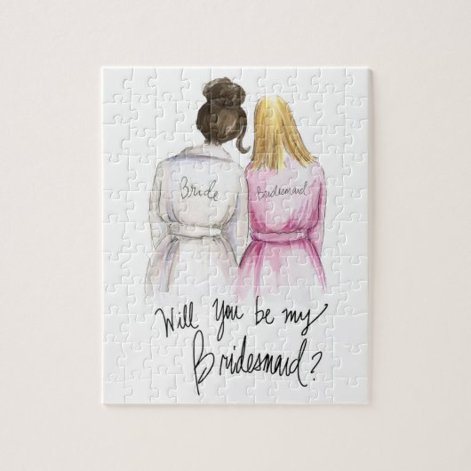 新婦付添人か。 パズルのBrのパンの花嫁ブロンドの長いBm ジグソーパズル (縦)