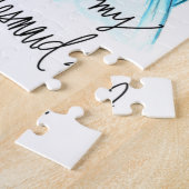 新婦付添人か。 パズルDkのBrは花嫁のBkの女中を振ります ジグソーパズル (側面)