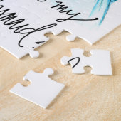 新婦付添人か。 パズルDkのBrは花嫁Dk Blの女中を振ります ジグソーパズル (側面)