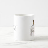 新婦付添人か。 マグのBrのパンの花嫁のBkの長い女中 コーヒーマグカップ (中央)