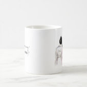 新婦付添人か。 黒いパンの花嫁DkのBrは女中をカールします コーヒーマグカップ (中央)