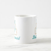 新婦付添人のウエディングケーキのクッキーのブライダルのギフト コーヒーマグカップ (中央)